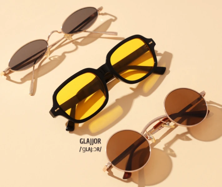 Tre snygga glajjor (solglasögon)